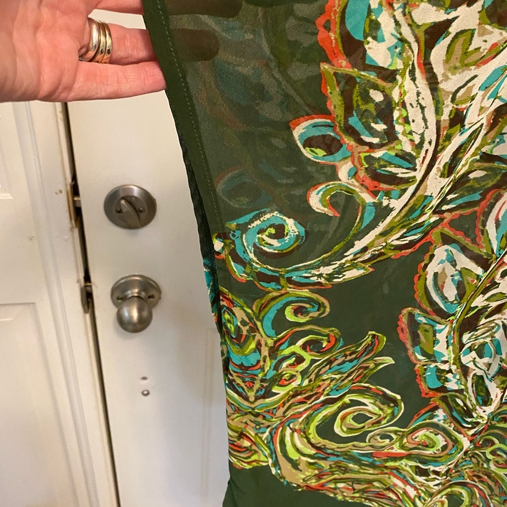New Directions Artsy Multicolor Blouse - Picture 3 of 7